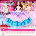 Barbies Gift Box Doll Set Princess Toy Q58290