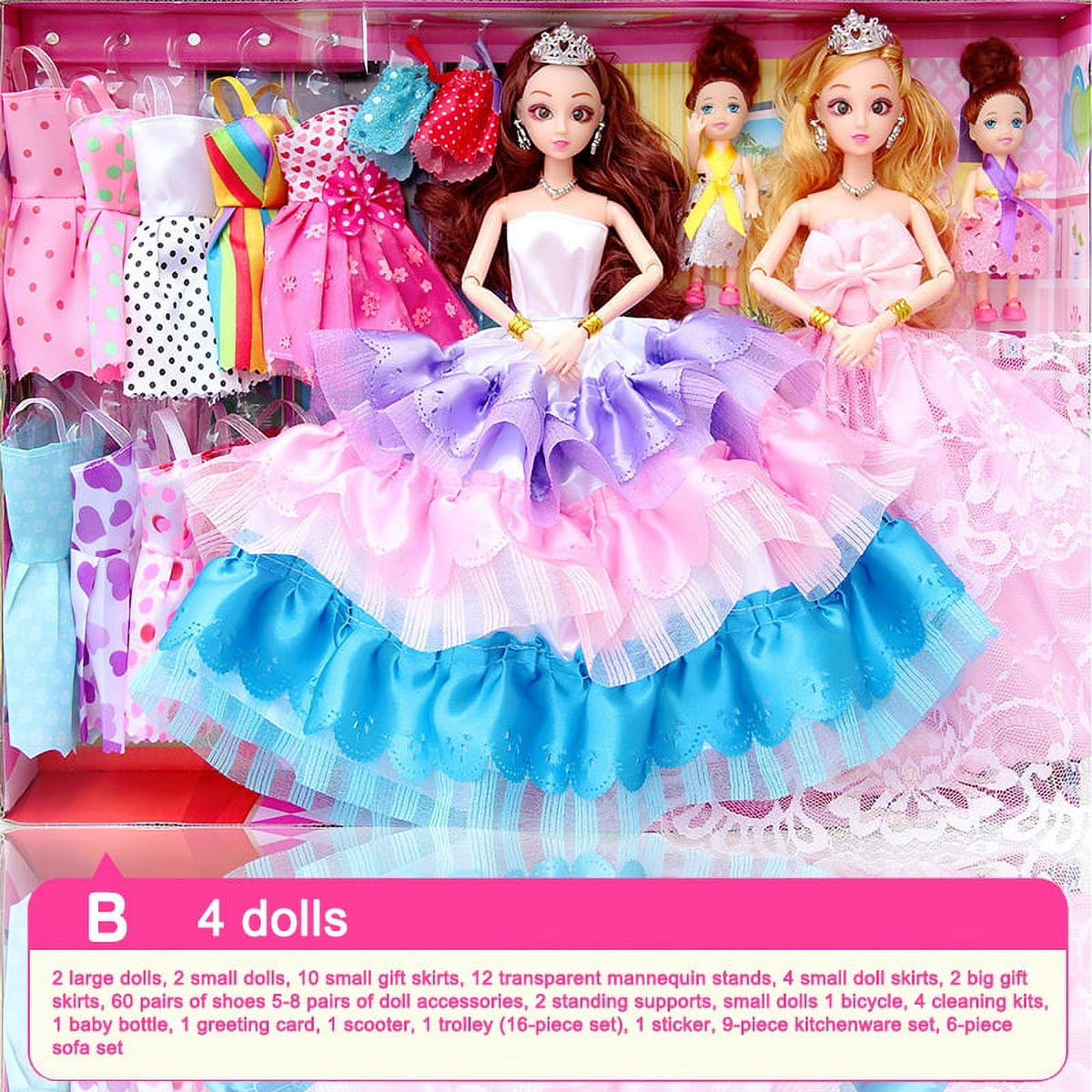 Barbies Gift Box Doll Set Princess Toy Q58290