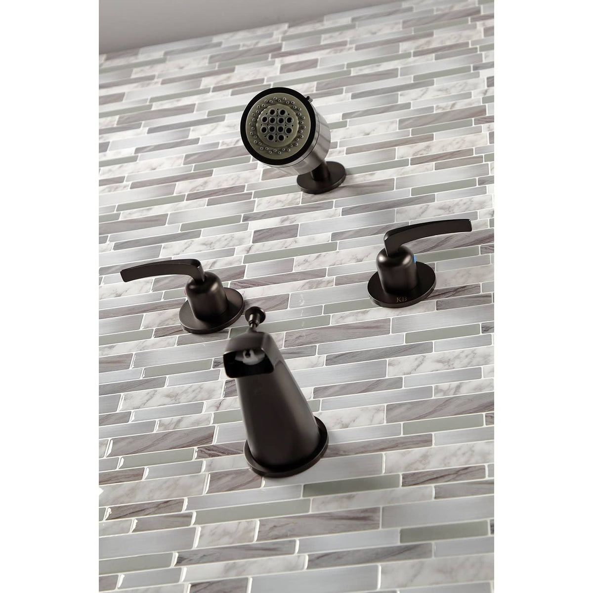 Two-Handle Tub and Shower Faucet, Oil Rubbed Bronze P913709