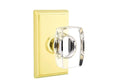 Windsor Crystal Knob Passage Set Unlacquered Brass S25514