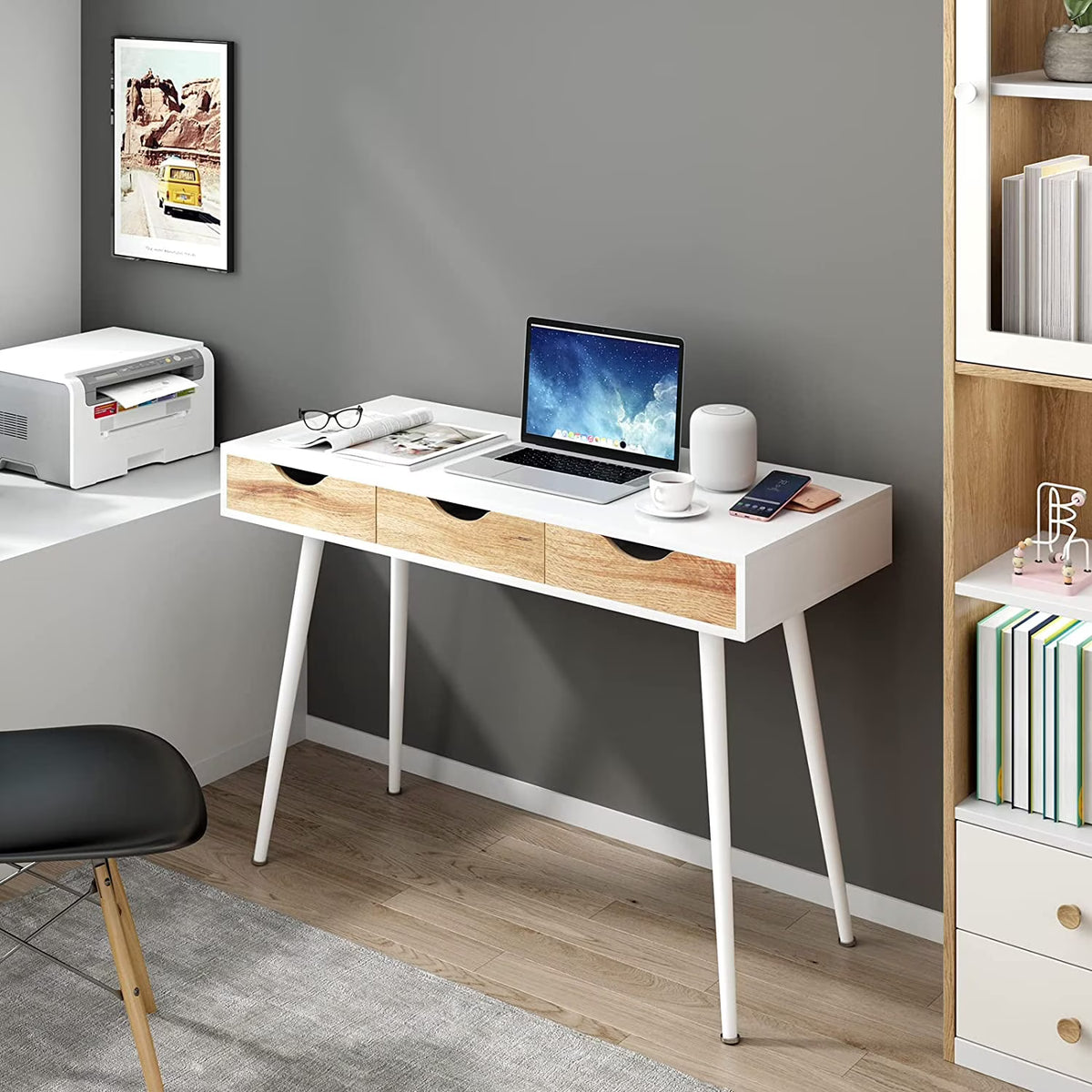 Computer Desk with 3 Drawers, 43 Inches X618