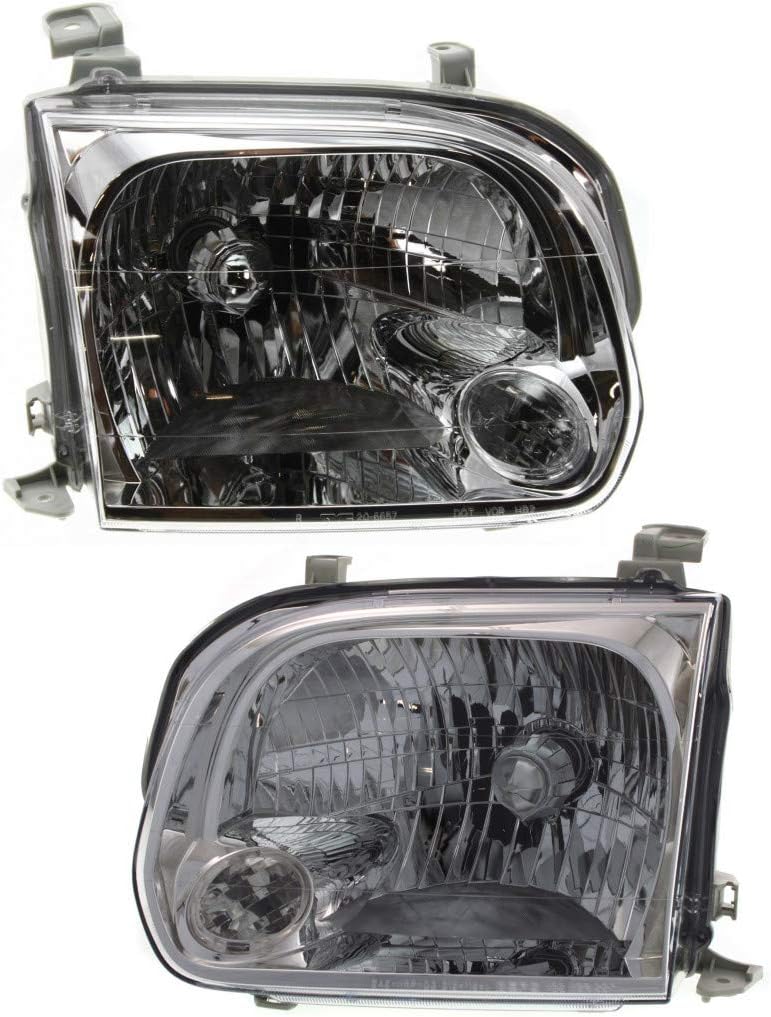 Headlight Assembly Pair for Toyota Sequoia 2005 2006 2007 E993576