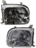 Headlight Assembly Pair for Toyota Sequoia 2005 2006 2007 E993576