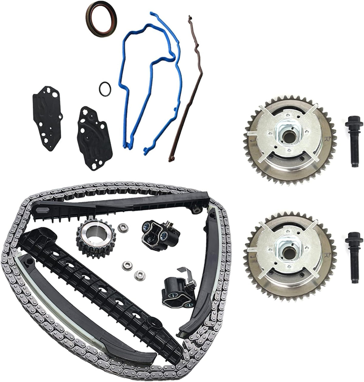 Variable Camshaft Timing Chain Kit with Guide, Tensioner, Phaser M846150