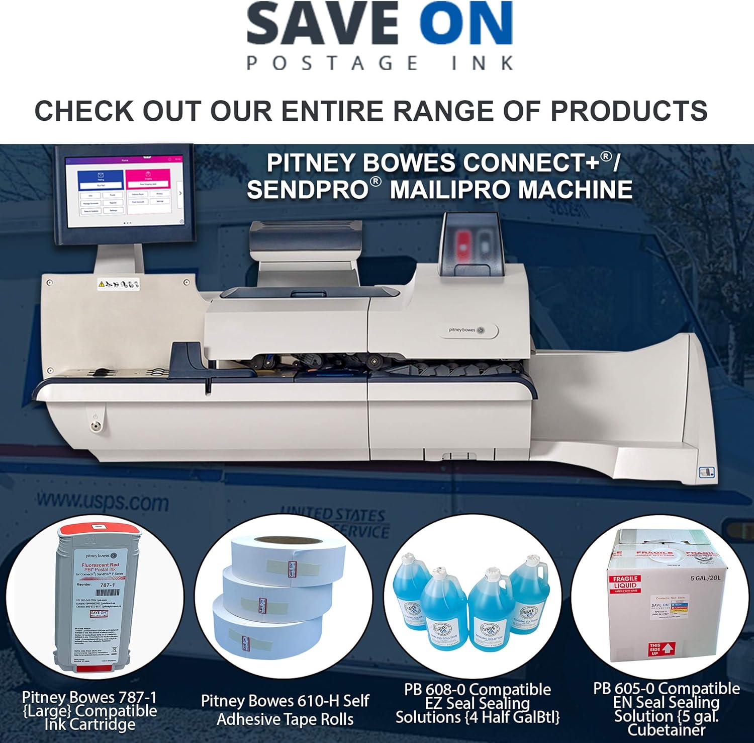 5 Gallon Sealing Solution for DM Series Mailing System A190738
