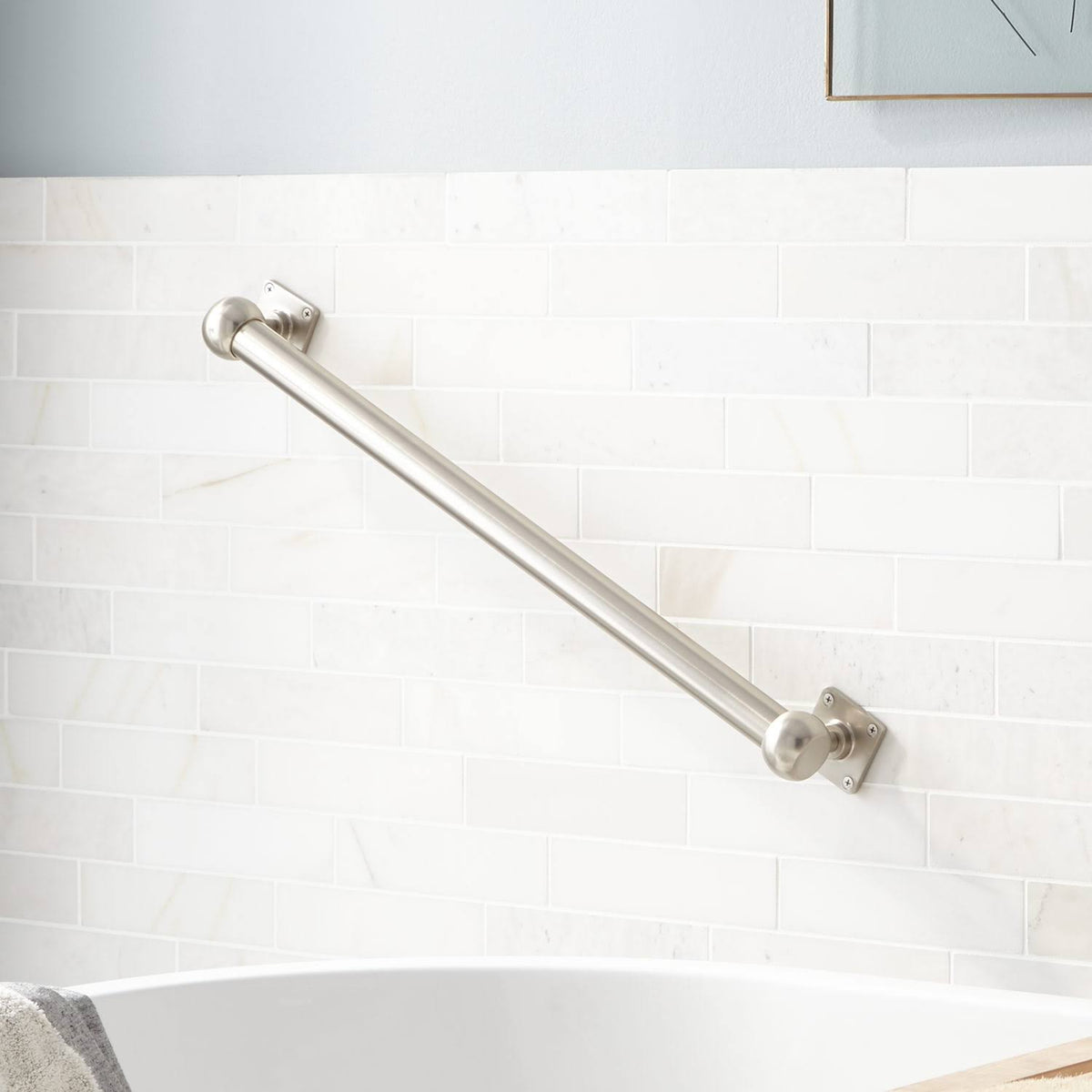 Brushed Nickel Grab Bar V552