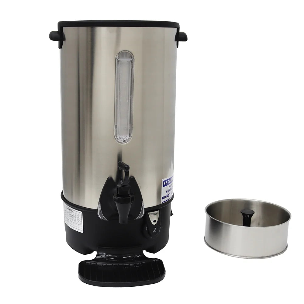 9.7L Stainless Steel Hot Coffee Dispenser Water Boiler Kettle M335621