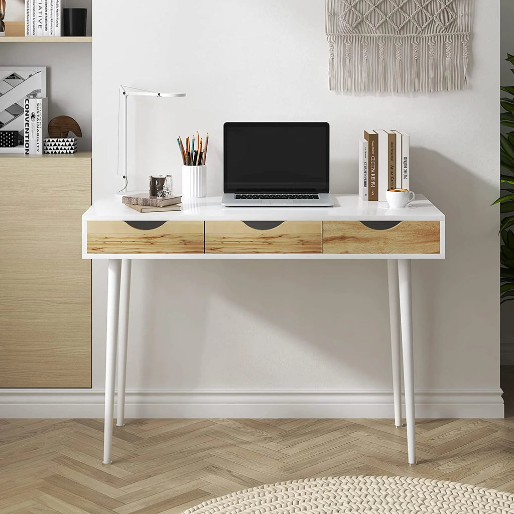 Computer Desk with 3 Drawers, 43 Inches X618
