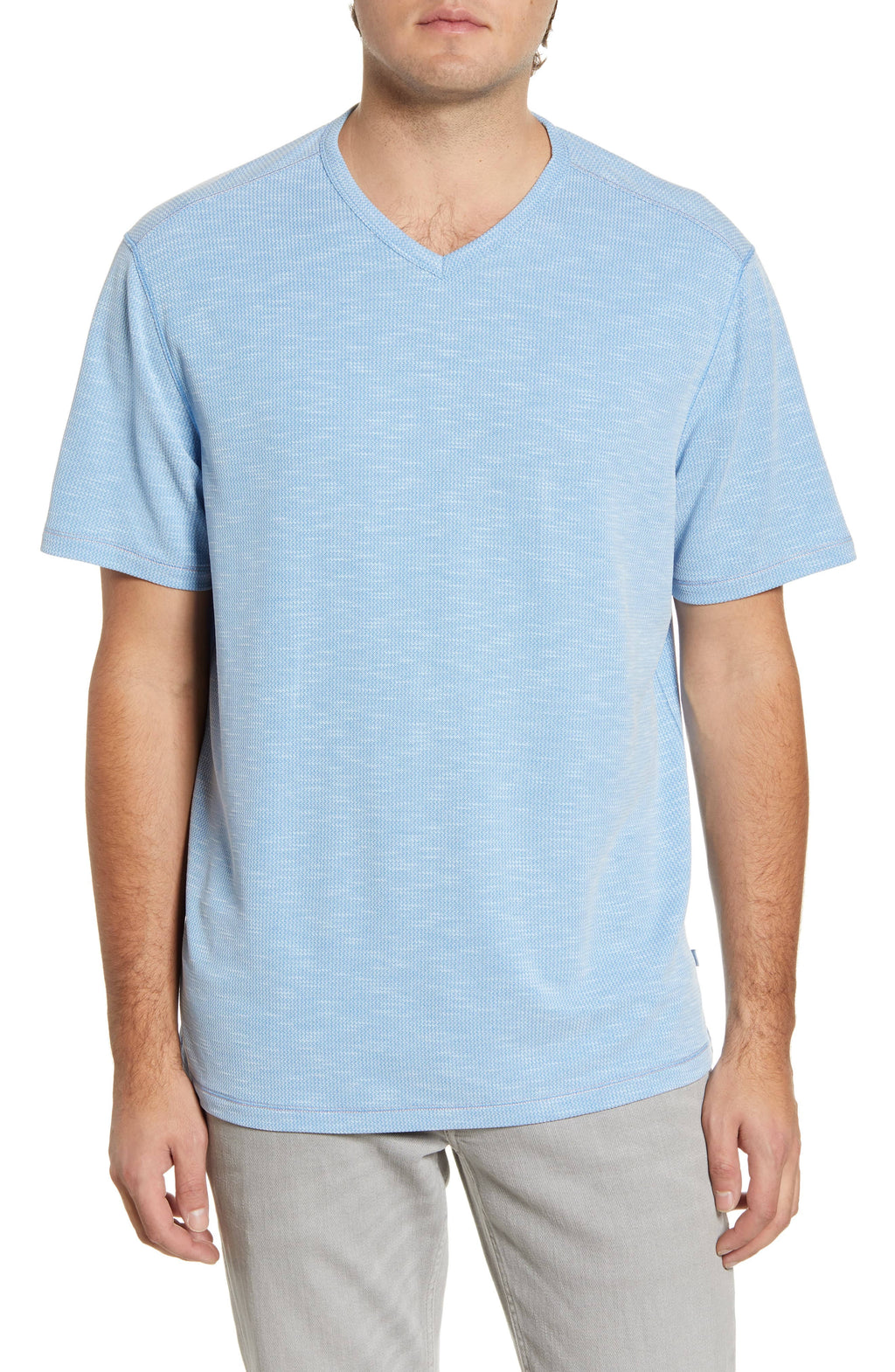 Large Picasso Blue V-Neck T-Shirt S705