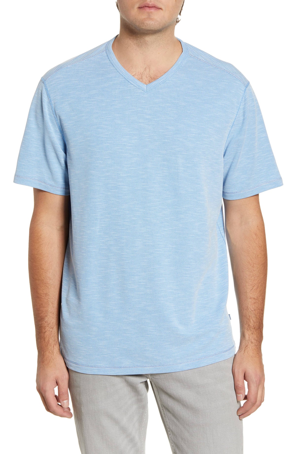 Large Picasso Blue V-Neck T-Shirt S705