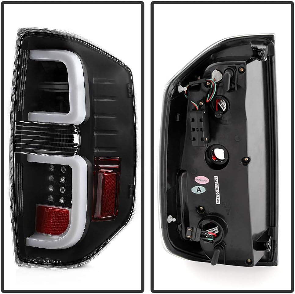 Black Edition LED Tube Tail Lights Brake Lamps Assembly Left+Right Z939877