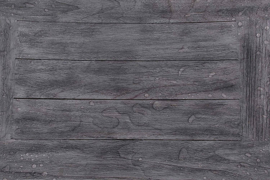 Gray Finish Teak Shower Bench with Shelf I844