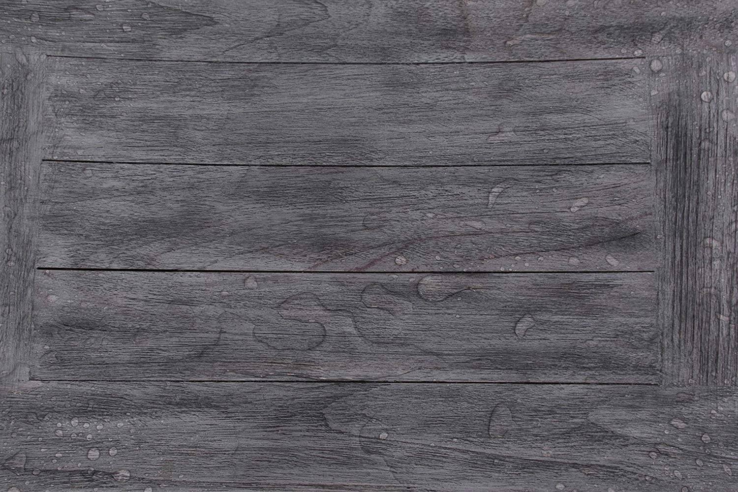 Gray Finish Teak Shower Bench with Shelf I844