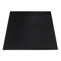 Black Solid Vinyl Home Gym Mat, 50 inch x 60 inch W5330