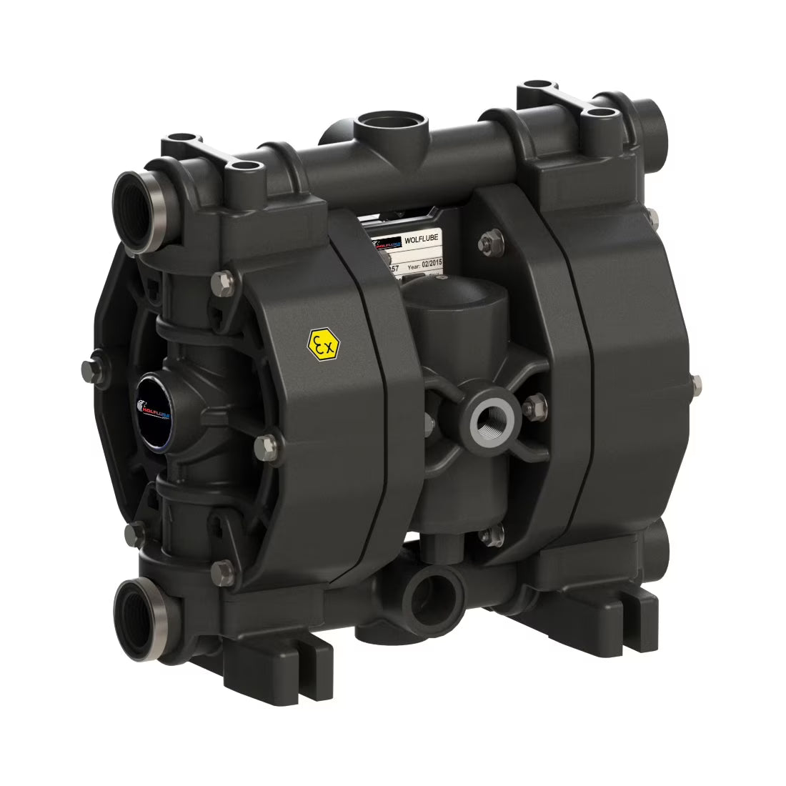 Diaphragm Pump, Polypropylene, 3/4'', Free Flow Rate 29 gpm X793