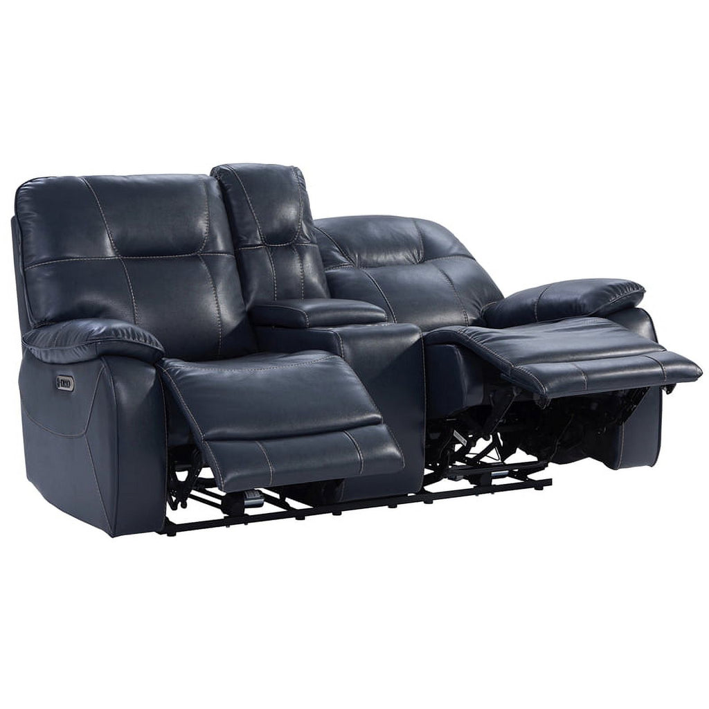 Admiral Blue Power Console Loveseat F244166