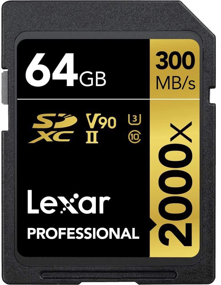 64GB SDXC UHS-II Memory Card with Reader & Case Q366