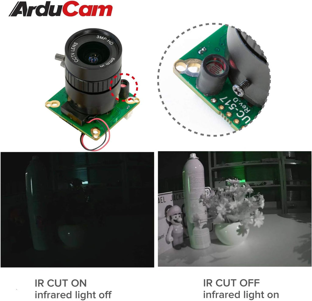 12MP Day and Night Vision Camera for Jetson Nano/Xavier NX N500