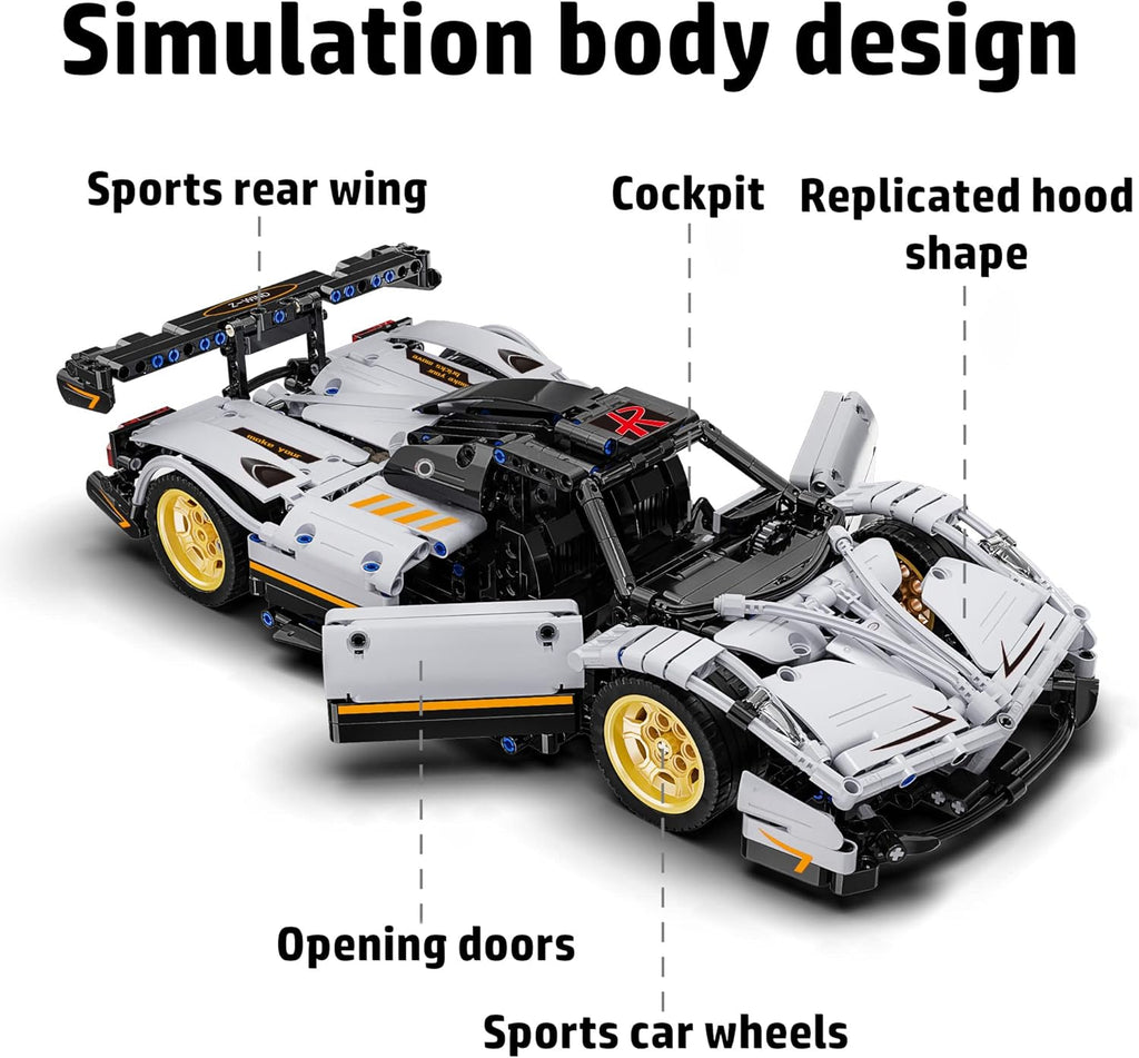 1:12 Scale Collectible Model Race Car Technic Set S255239