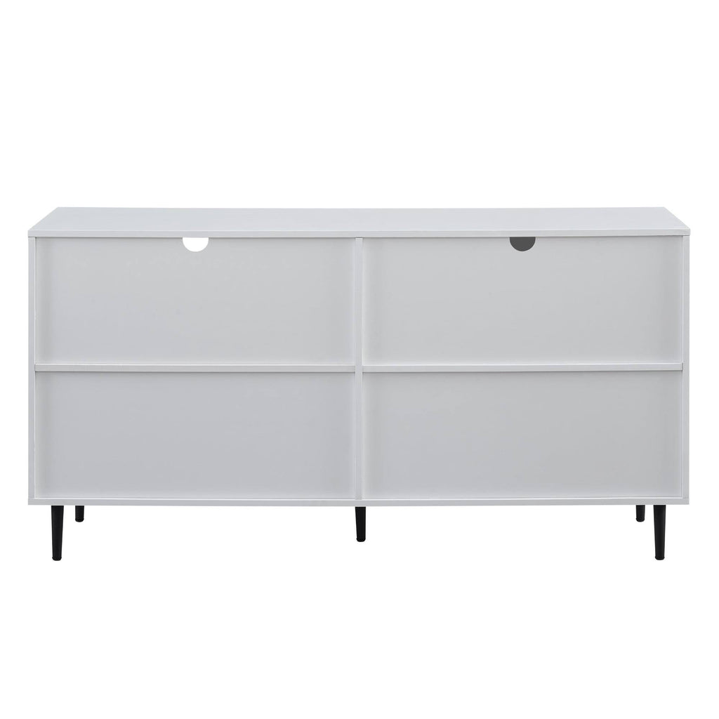 58-Inch TV Console (Black / Acorn Bookmatch) L178176