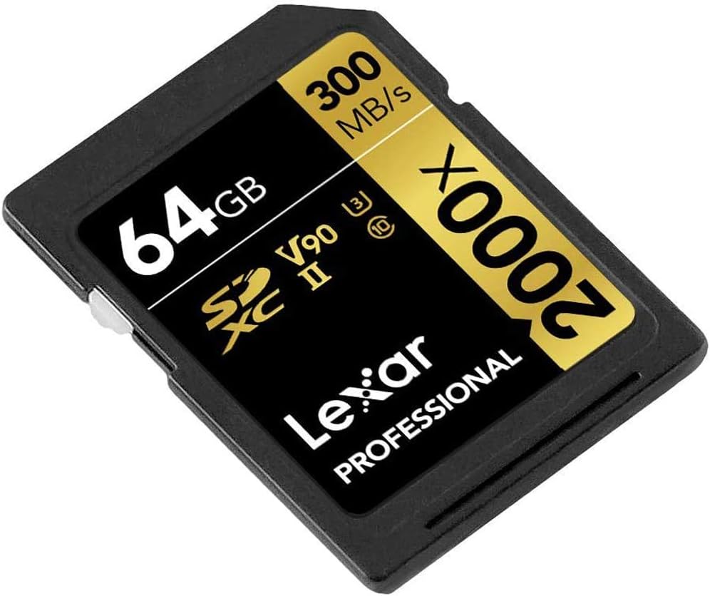 64GB SDXC UHS-II Memory Card with Reader & Case Q366