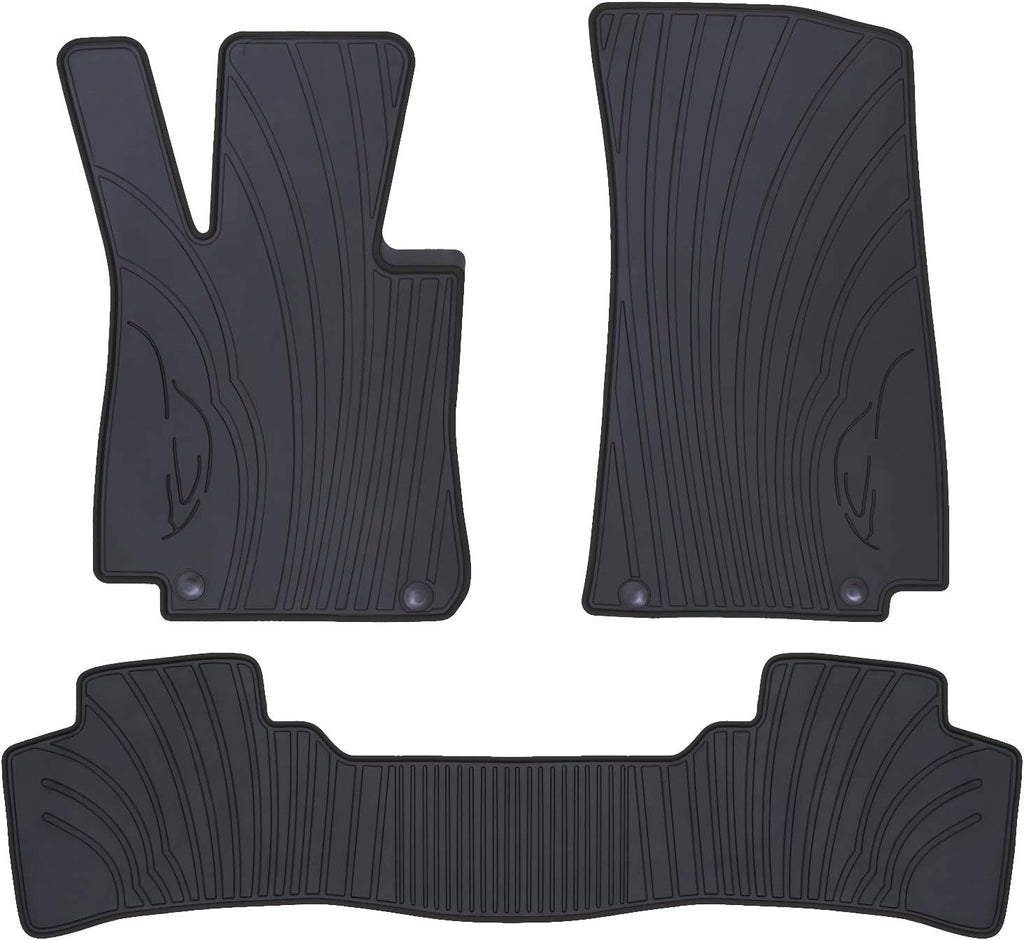 Black Red Custom Fit Car Floor Liners Y785