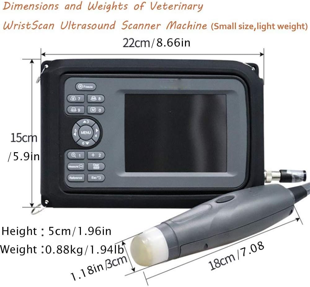 Portable Digital Veterinary Ultrasound Scanner with 4.0MHz Rectal Convex Probe F860488