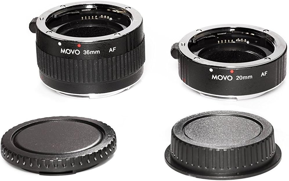 2-Piece Chrome Macro Extension Tube Set for Pentax K DSLR Camera R4647
