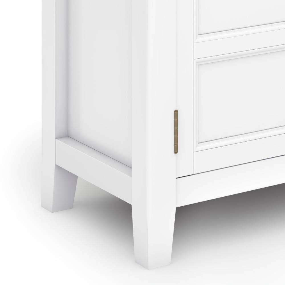 Solid Wood Low Storage Cabinet in Espresso Brown N6609