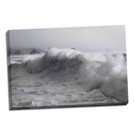Blue Wave Canvas, 24 x 36, White M54705