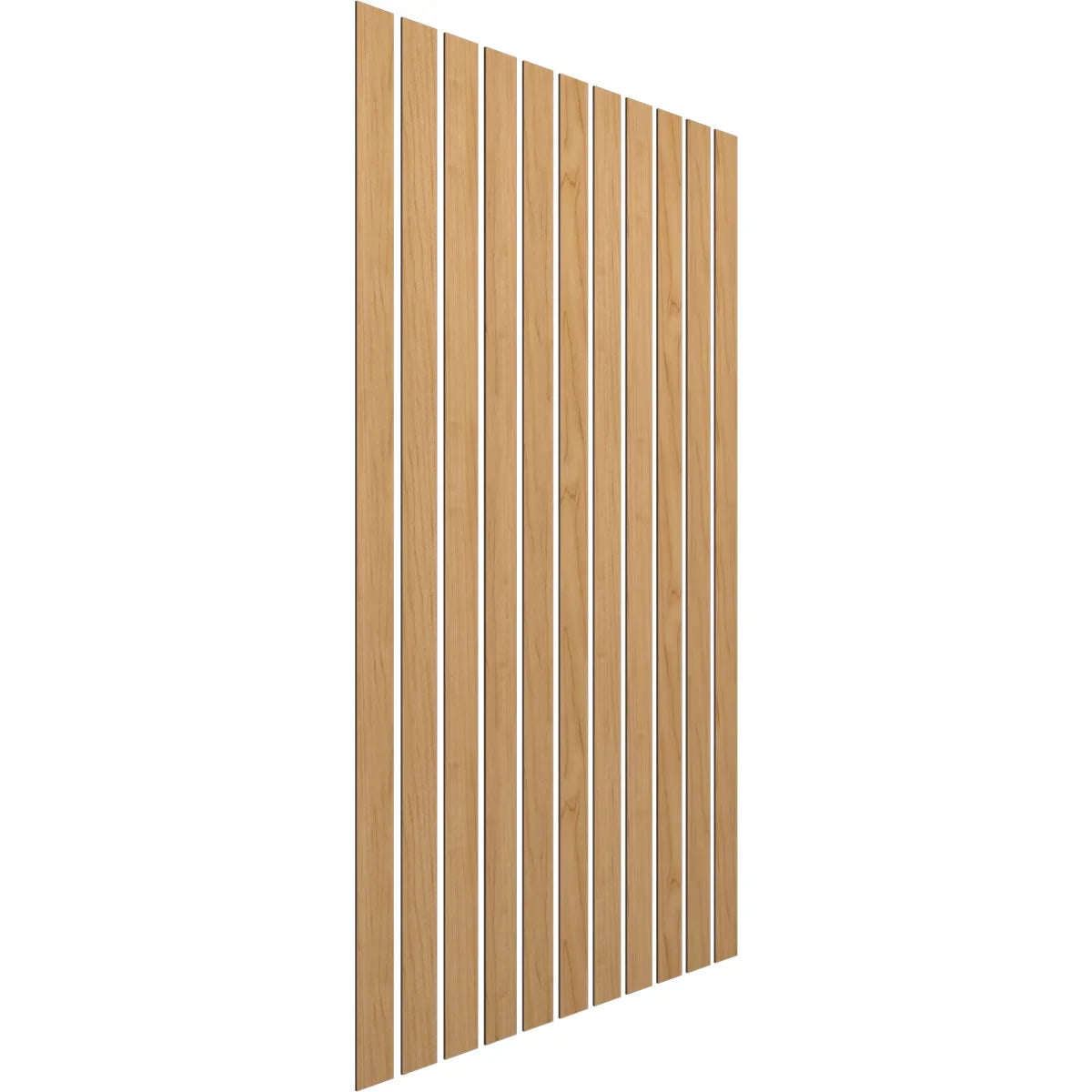 Adjustable Wood Slat Wall Panel Kit, Maple, 11 Slats U960304