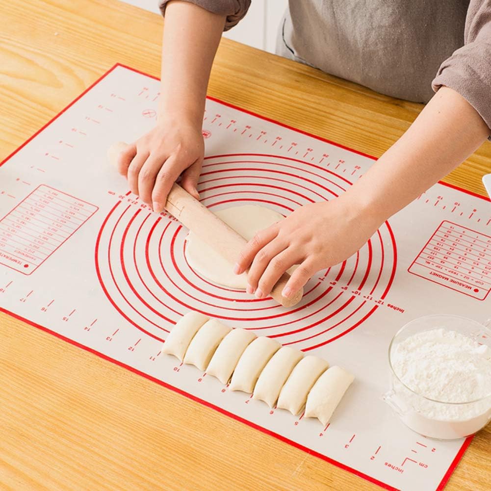 Large Silicone Non Stick Baking Mat with Measurement, Red L43698