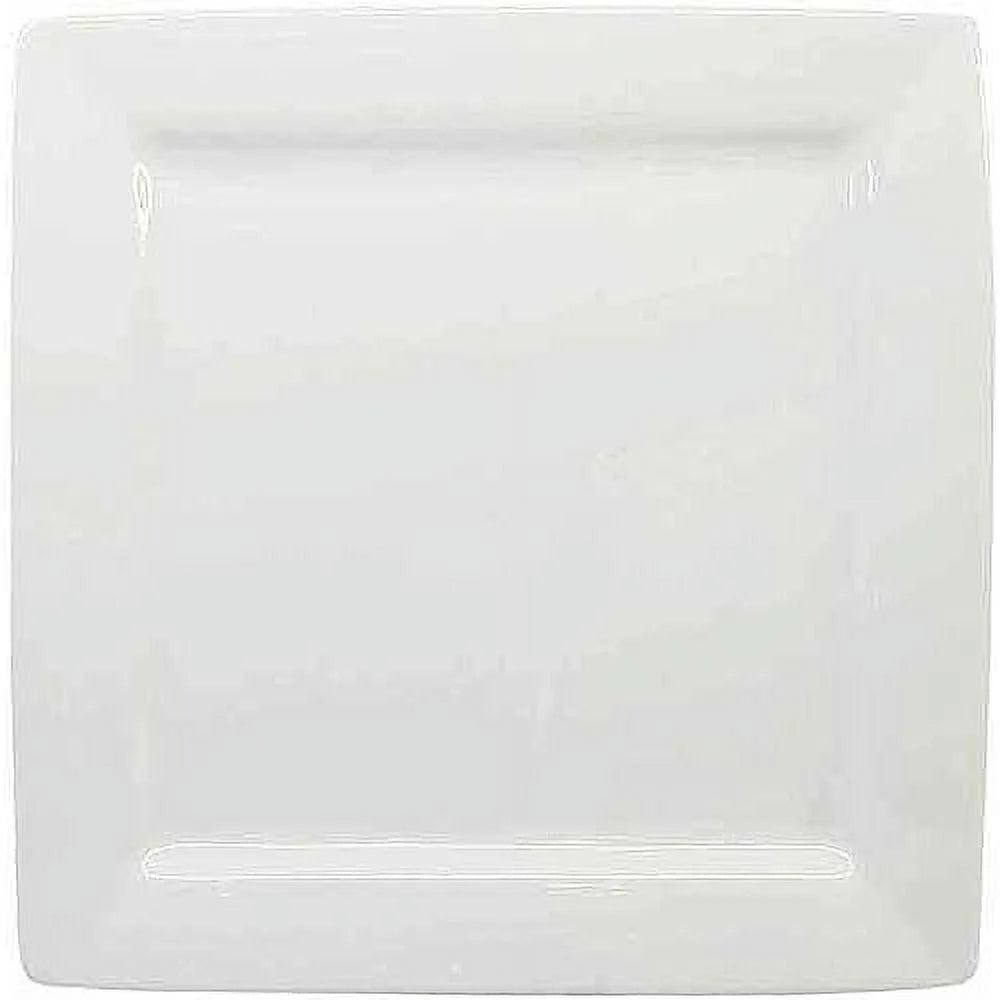 White Porcelain Dinner Plates, Set of 6 H39054
