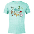 Celadon Snow Heather Short Sleeve Blended T-Shirt Z694619
