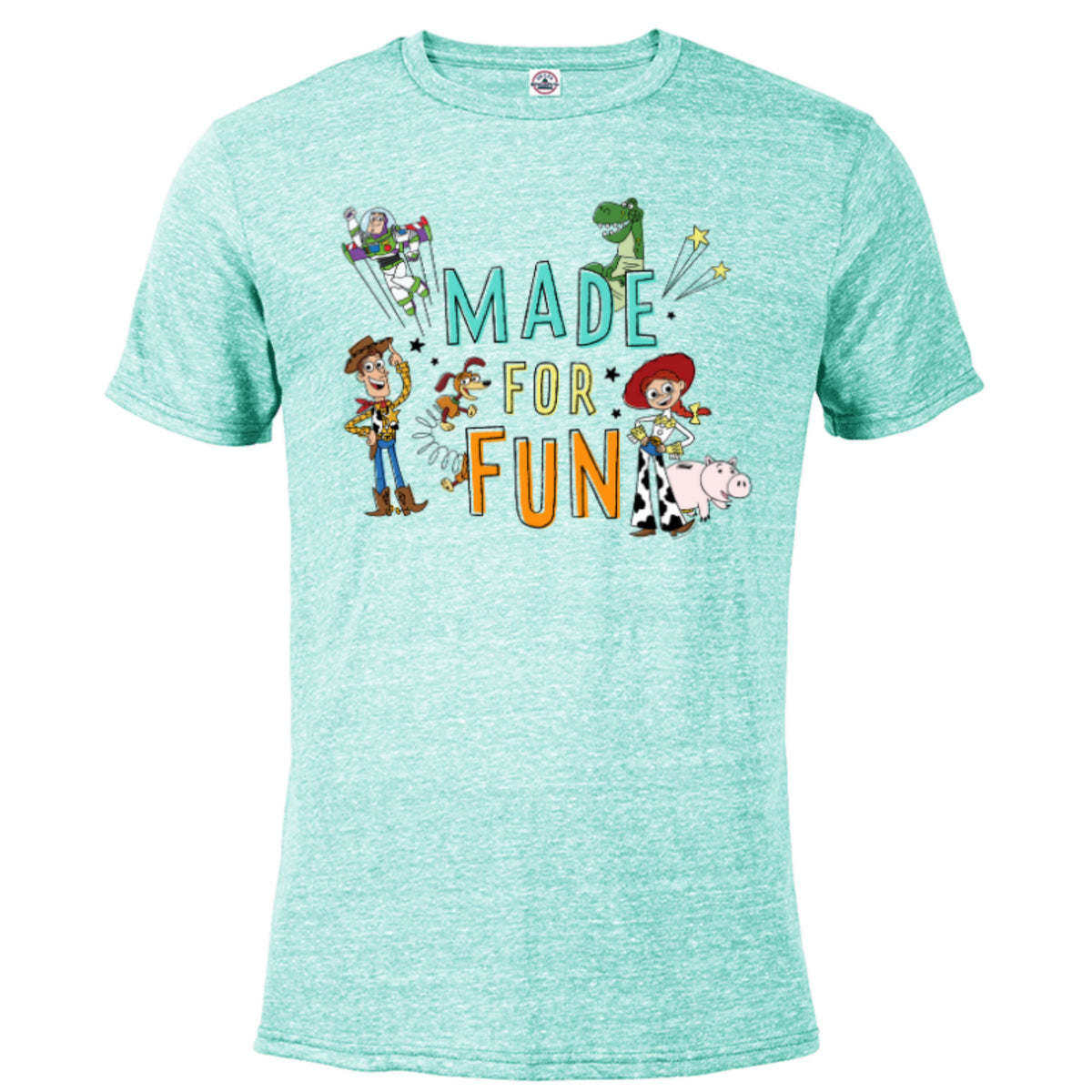 Celadon Snow Heather Short Sleeve Blended T-Shirt Z694619