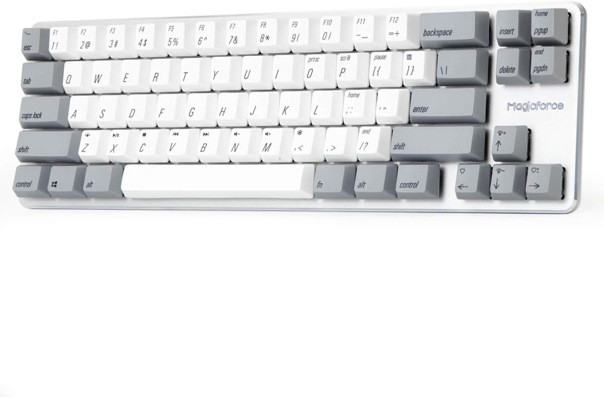 68 Keys Wired Mechanical Keyboard with Gateron Brown Switch PBT Keycaps K8211