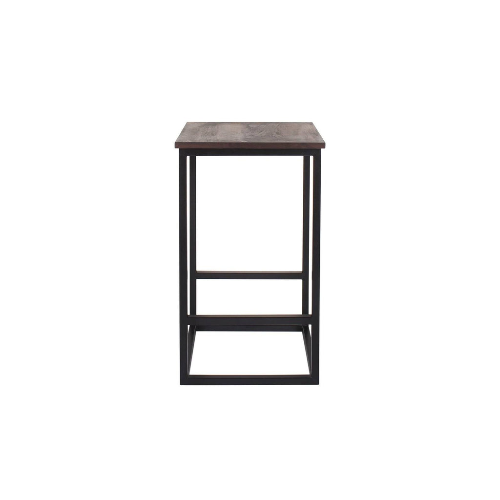 Brown Iron Rosewood Counter Stool O37259
