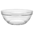 Clear Stackable Bowl 17 cm 6.5 inches, Set Of 6 H7046