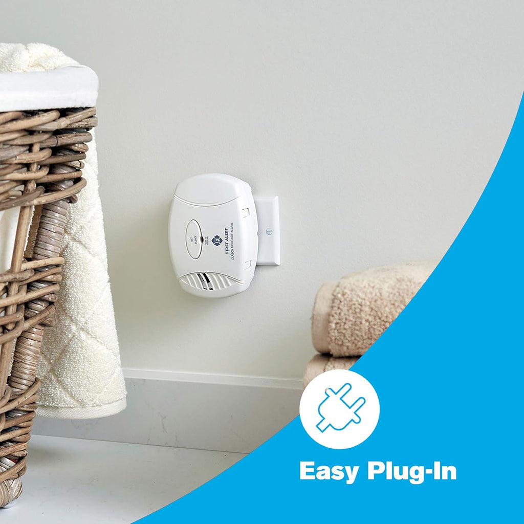 Carbon Monoxide Detector with Battery Backup, 3-Pack Y408