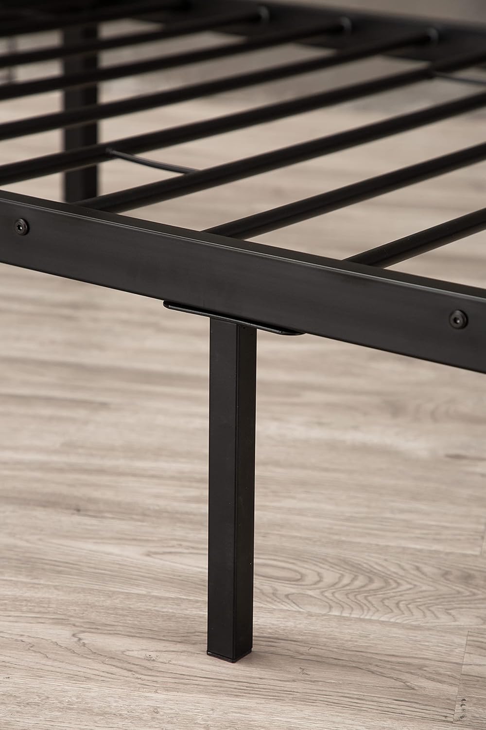 Black Twin Size Canopy Bed Frame T494