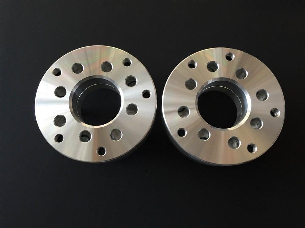 2 Pieces 2" 50mm Conversion Wheel Adapters Bolt Pattern 4x108 to 5x139.7 Center Bore 67.1mm to 78.4mm 12x1.5 Stud F236269