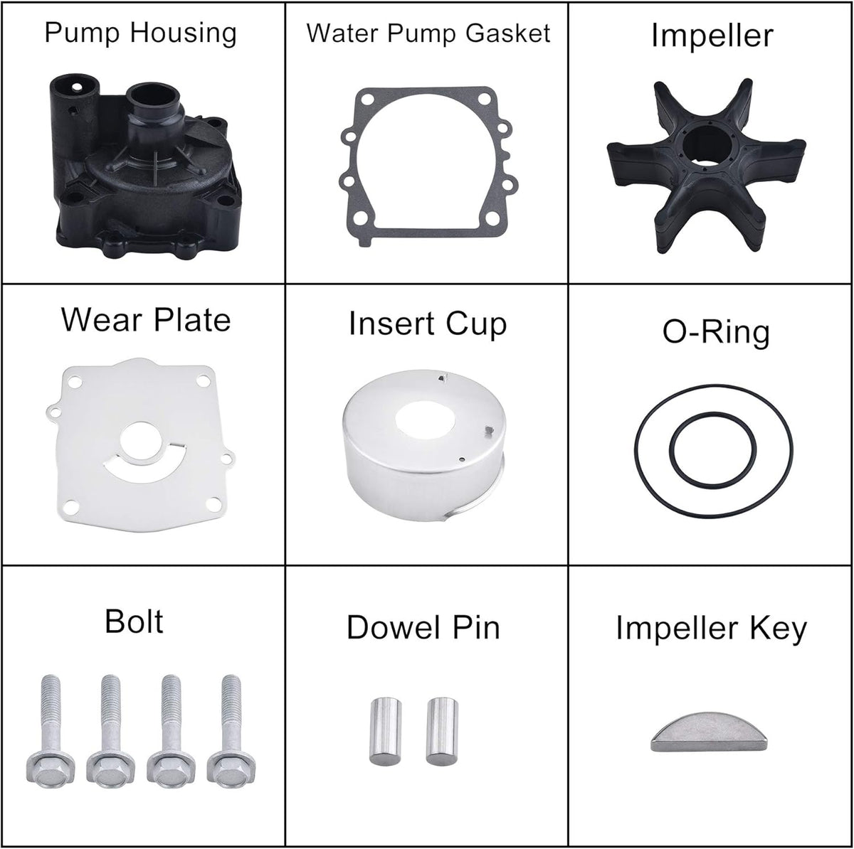 Water Pump Repair Kit with Housing Pack of 2 C991