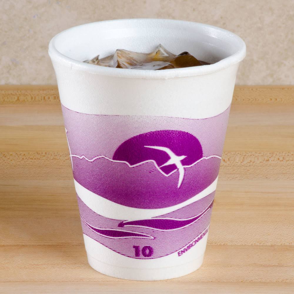 10 oz. Horizon Plum Foam Cup E925887