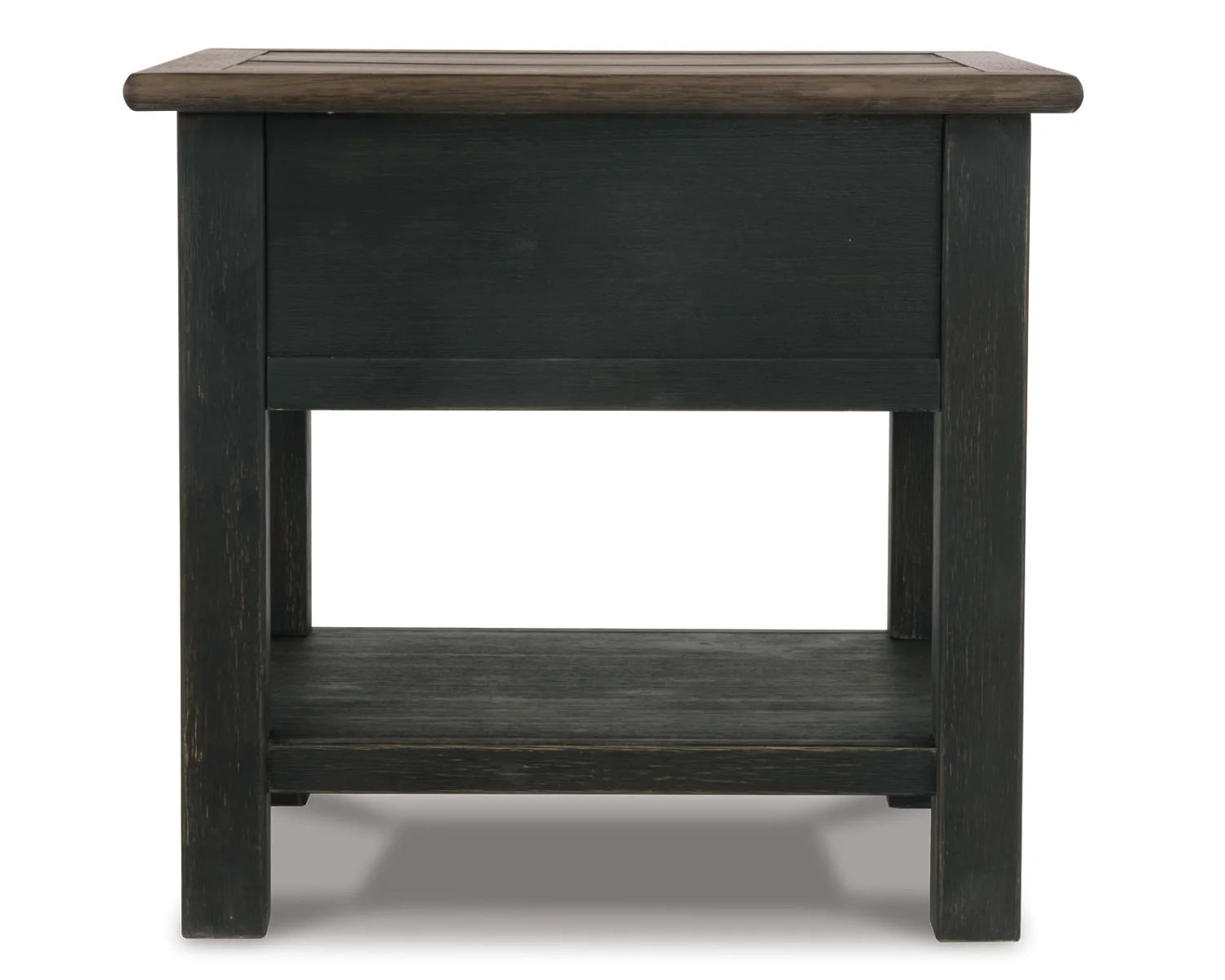 Grayish Brown/Black End Table A24022