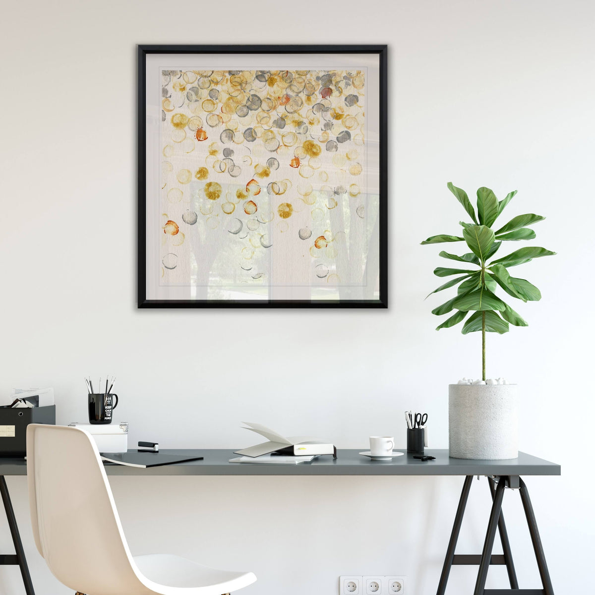 Framed Giclee Print 32x32 W3681