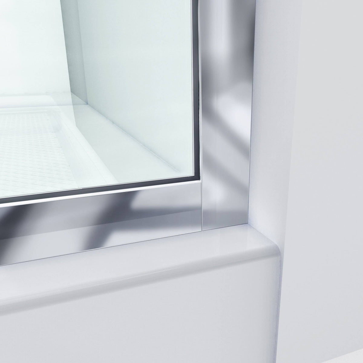 Frameless Shower Screens 30 in. W x 72 in. H Each, Satin Black E487