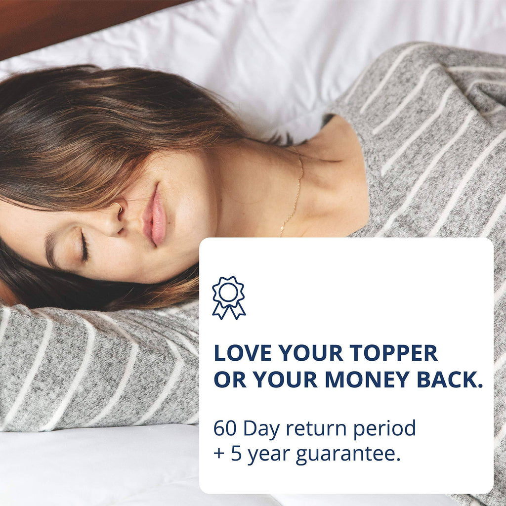 Cal King Gel Memory Foam Mattress Topper J739