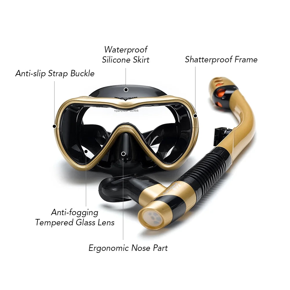 Leakproof Snorkel Set with Dry Snorkel Tube G58018