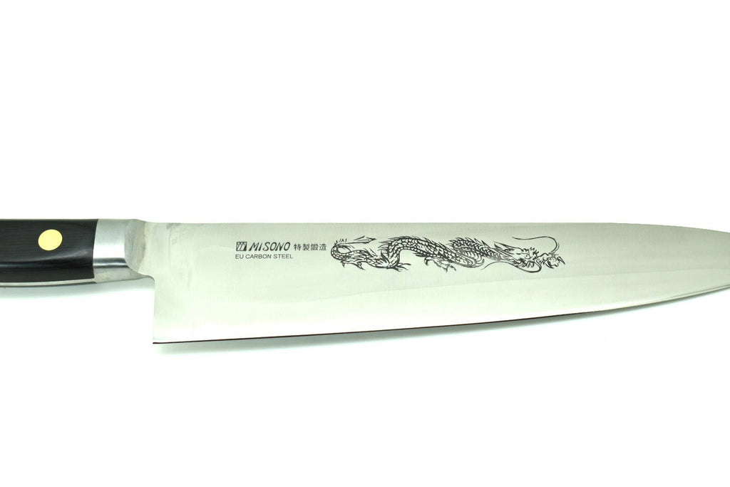 240 mm Gyuto Steel Knife with Dragon Engraving P401278