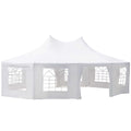 Canopy Party Event Tent with 2 Pull-Back Doors and Windows H288